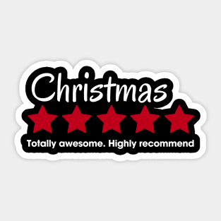 christmas rating Sticker